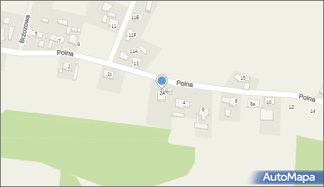 Kup, Polna, 2A, mapa Kup