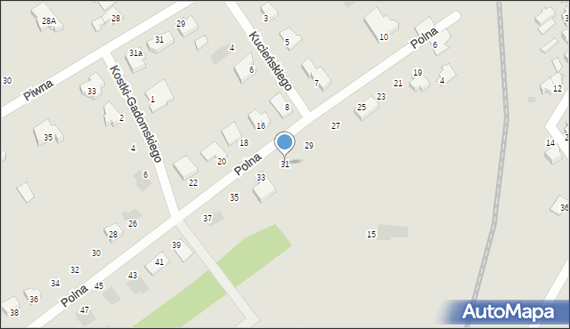 Kutno, Polna, 31, mapa Kutno