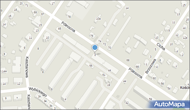 Kutno, Północna, 2, mapa Kutno