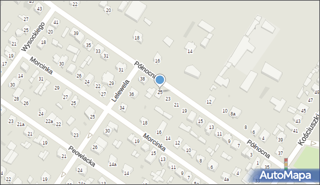 Kutno, Północna, 25, mapa Kutno