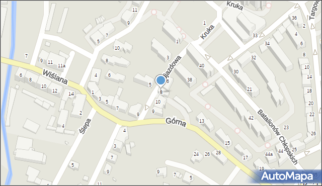 Kwidzyn, Podjazdowa, 8, mapa Kwidzyn