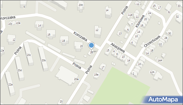 Kwidzyn, Polna, 16, mapa Kwidzyn