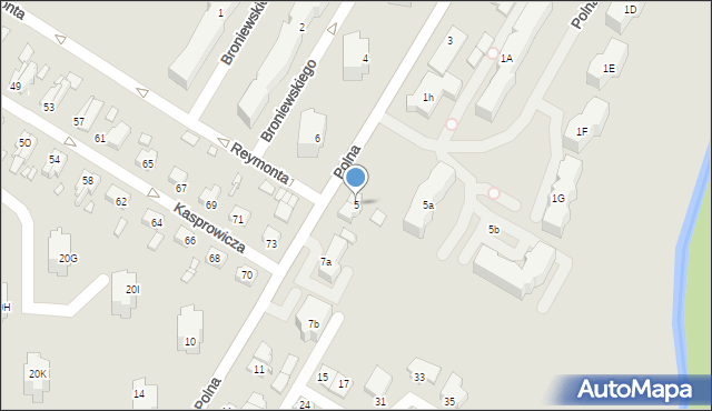 Kwidzyn, Polna, 5, mapa Kwidzyn