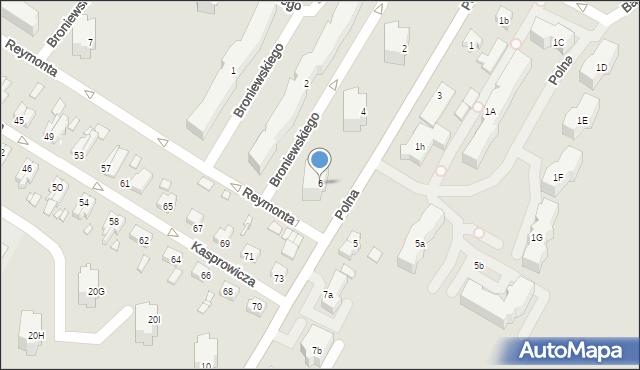 Kwidzyn, Polna, 6, mapa Kwidzyn