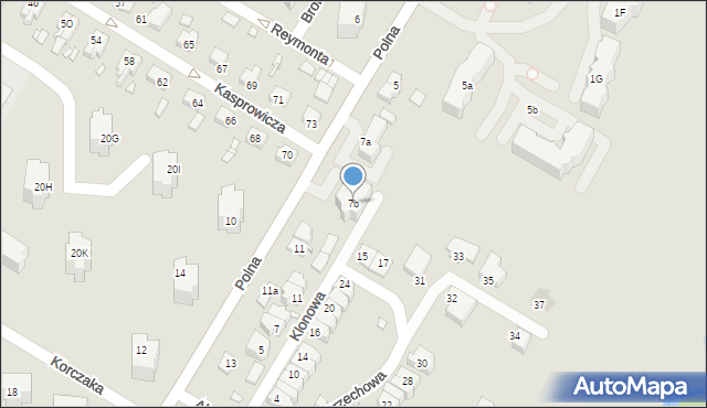 Kwidzyn, Polna, 7b, mapa Kwidzyn