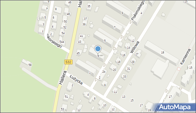 Kwidzyn, Połomskiego Piotra, 3, mapa Kwidzyn