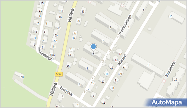 Kwidzyn, Połomskiego Piotra, 5, mapa Kwidzyn