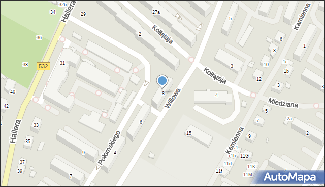 Kwidzyn, Połomskiego Piotra, 8, mapa Kwidzyn