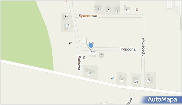 Kwilcz, Pogodna, 2, mapa Kwilcz