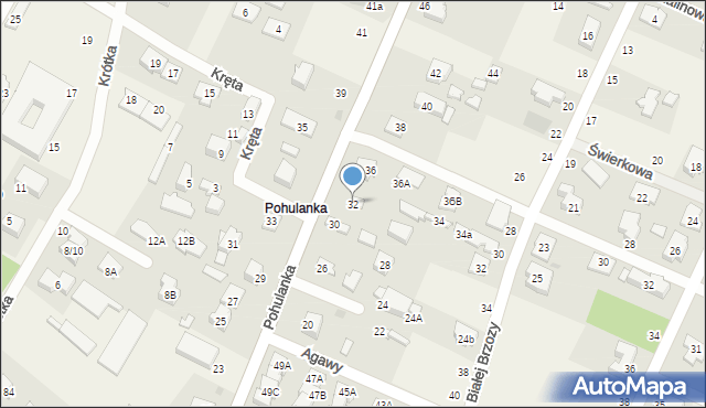 Kwirynów, Pohulanka, 32, mapa Kwirynów