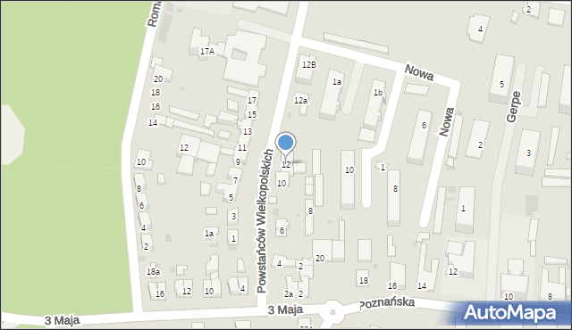 Łabiszyn, Powstańców Wielkopolskich, 12, mapa Łabiszyn