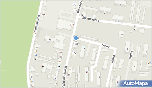 Łabiszyn, Powstańców Wielkopolskich, 12B, mapa Łabiszyn