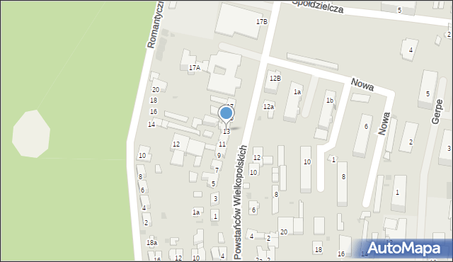 Łabiszyn, Powstańców Wielkopolskich, 13, mapa Łabiszyn