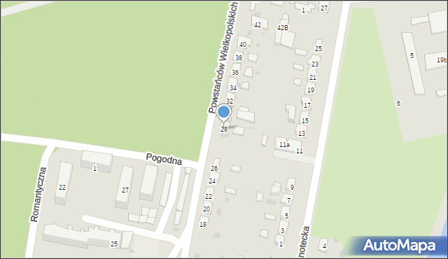 Łabiszyn, Powstańców Wielkopolskich, 28, mapa Łabiszyn