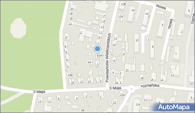 Łabiszyn, Powstańców Wielkopolskich, 3, mapa Łabiszyn