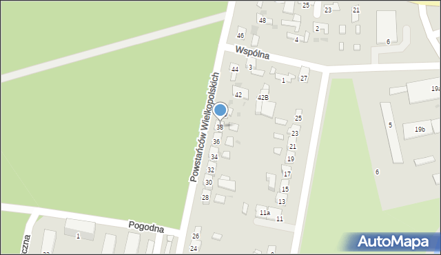 Łabiszyn, Powstańców Wielkopolskich, 38, mapa Łabiszyn