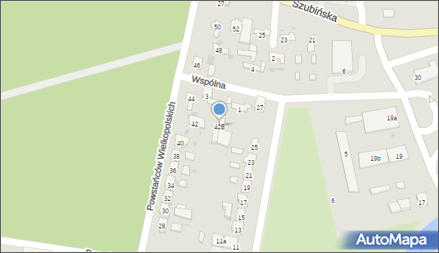 Łabiszyn, Powstańców Wielkopolskich, 42B, mapa Łabiszyn