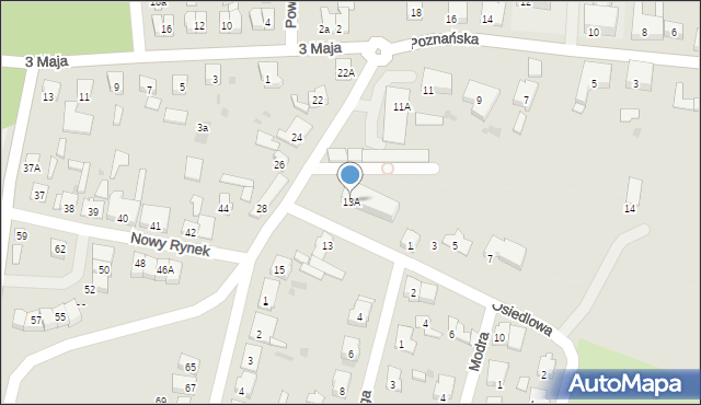 Łabiszyn, Poznańska, 13A, mapa Łabiszyn