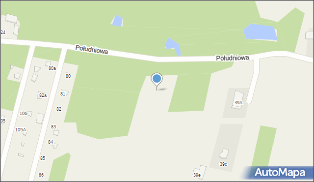 Ładzyń, Południowa, 43, mapa Ładzyń