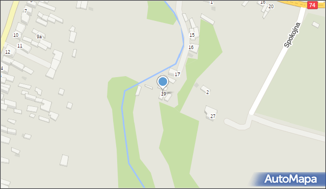 Łagów, Podskale, 19, mapa Łagów