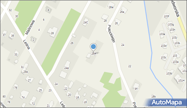 Łajski, Potockiego Augusta, hr., 27, mapa Łajski