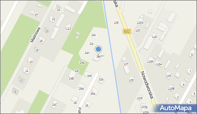 Łajski, Potockiego Augusta, hr., 34c, mapa Łajski