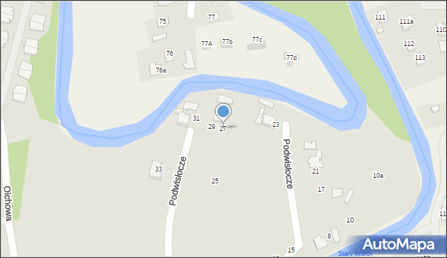 Łańcut, Podwisłocze, 27, mapa Łańcut