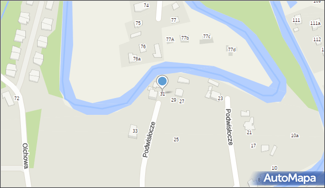Łańcut, Podwisłocze, 31, mapa Łańcut