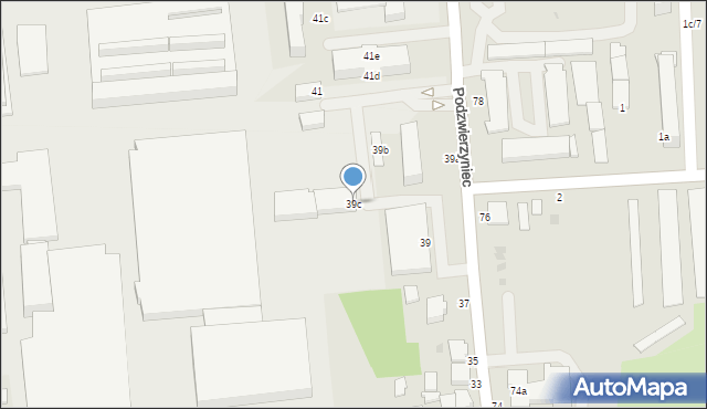 Łańcut, Podzwierzyniec, 39c, mapa Łańcut