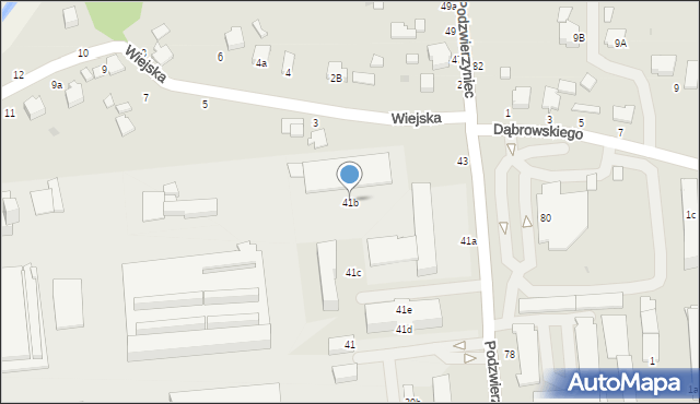 Łańcut, Podzwierzyniec, 41b, mapa Łańcut
