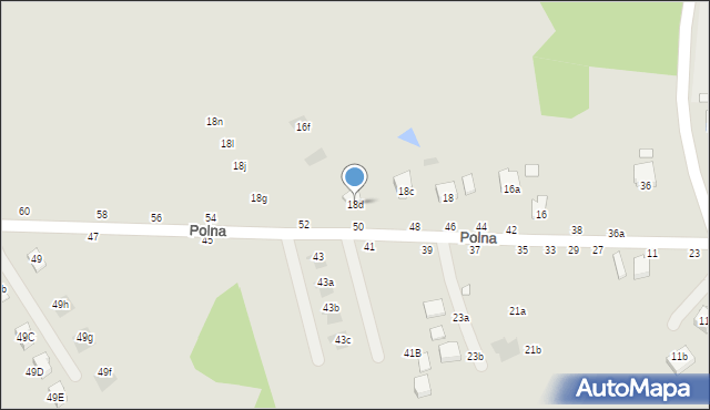 Łańcut, Polna, 18d, mapa Łańcut
