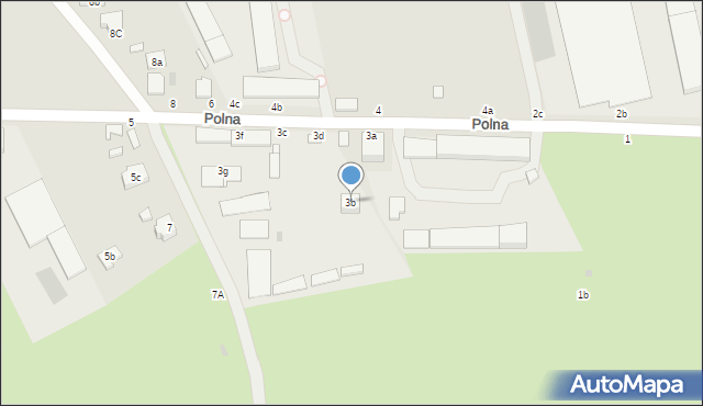 Łańcut, Polna, 3b, mapa Łańcut