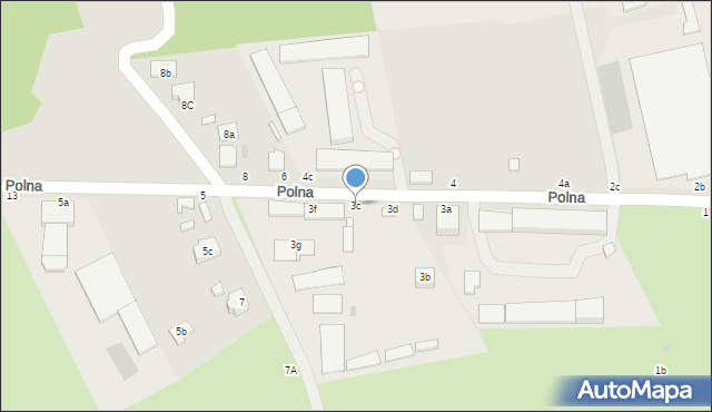 Łańcut, Polna, 3c, mapa Łańcut