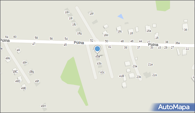 Łańcut, Polna, 43a, mapa Łańcut