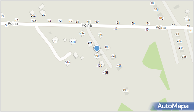 Łańcut, Polna, 49C, mapa Łańcut