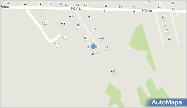 Łańcut, Polna, 49E, mapa Łańcut