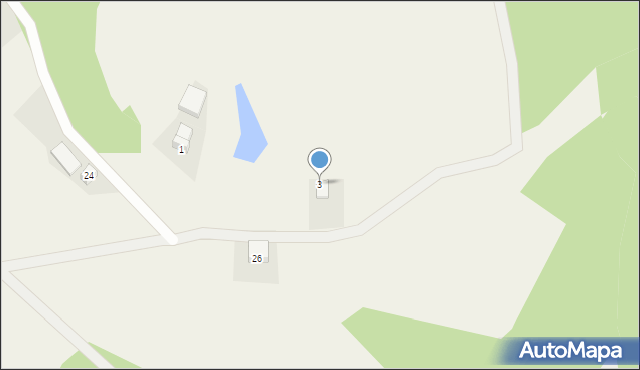 Łapalice, Podgórna, 3, mapa Łapalice