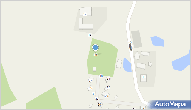 Łapalice, Polna, 16, mapa Łapalice