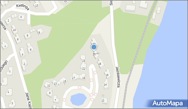 Łapino, Podbipięty Longinusa, 20, mapa Łapino