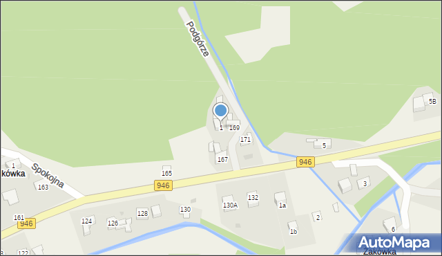 Las, Podgórze, 1, mapa Las