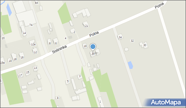 Łaskarzew, Polna, 20, mapa Łaskarzew