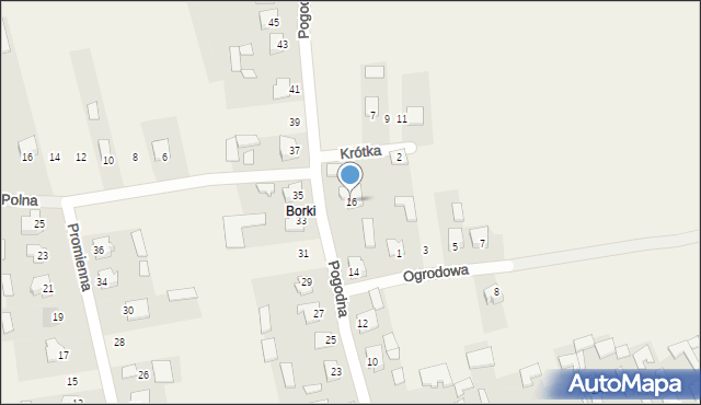 Łaszczówka, Pogodna, 16, mapa Łaszczówka