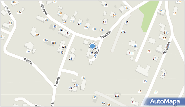 Łaziska Górne, Polna, 22a, mapa Łaziska Górne