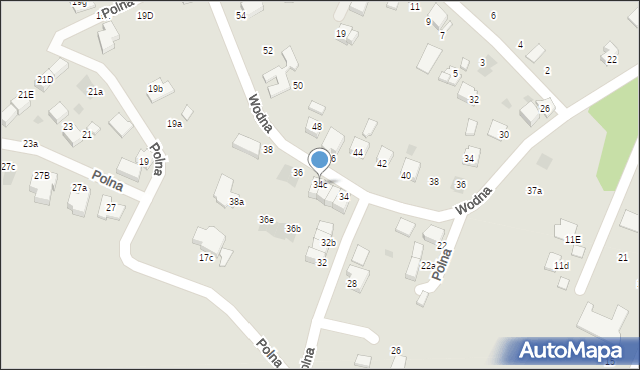 Łaziska Górne, Polna, 34c, mapa Łaziska Górne