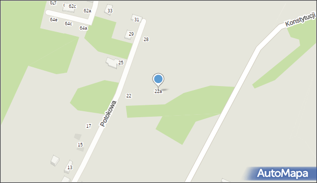 Łaziska Górne, Potokowa, 22a, mapa Łaziska Górne