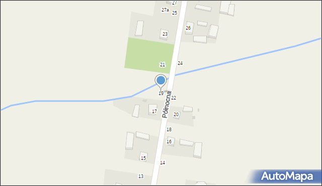 Łaznowska Wola, Północna, 19, mapa Łaznowska Wola