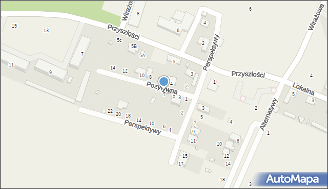 Łazy, Pozytywna, 7, mapa Łazy