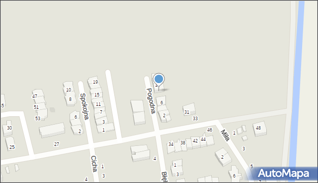 Łeba, Pogodna, 8, mapa Łeba