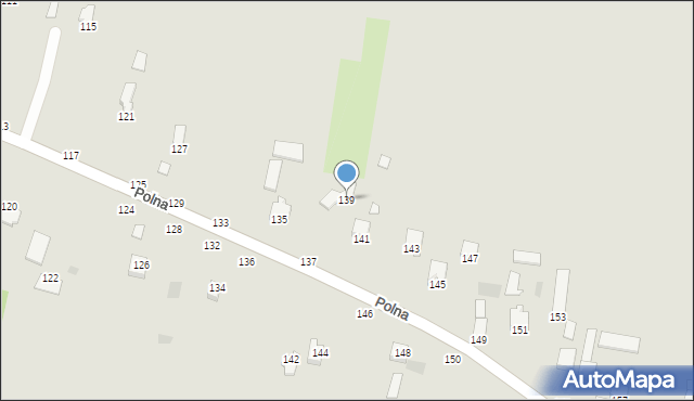Łęczna, Polna, 139, mapa Łęczna