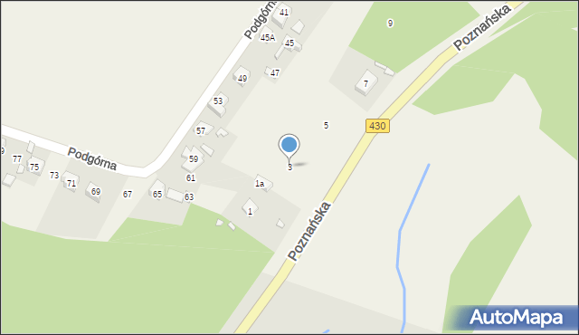 Łęczyca, Poznańska, 3, mapa Łęczyca